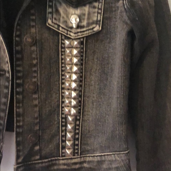 Rocker Faded black jean jacket - Picture 2 of 6